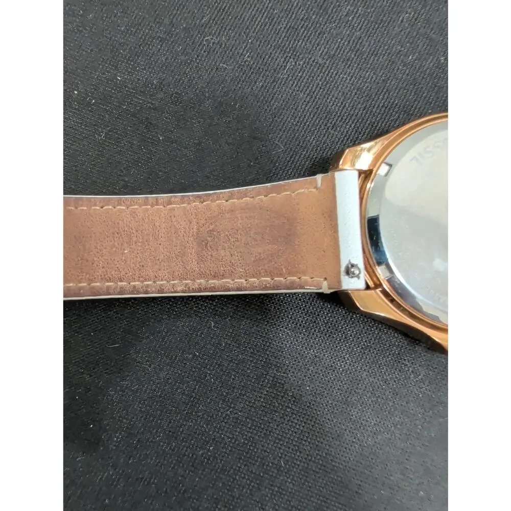 Women's Fossil Cecile AM4486 40mm Dial New Battery Runs Perfect 7.25